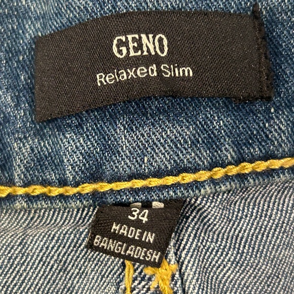 True Religion Men’s Geno Relaxed Slim World Tour Section Jeans - Picture 7 of 8